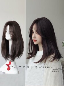 人毛 ウィッグ ロングストレート フルウィッグ サラサラ 自然