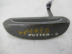 ★Dunlop ダンロップ WICKED PUTTER-3 パター 純正スチールシャフト B112★レア★激安★中古★