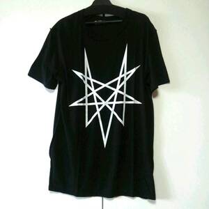 ブラック S 黒夢 清春 SADS Evil Act NONAGRAM ルーズ Tシャツ KUROYUME KIYOHARU SADS サッズ