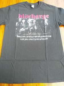 DISCHARGE Tシャツ 80s Live pic 黒M ディスチャージ / disorder chaos uk doom amebix deviated instinct broken bones