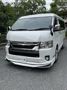 ｈ-style　200系ハイエース　４/５/６/７型後期　ワイド　ボンネットカバー　（塗装込）バッドフェイス