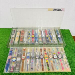 f1291 SWATCH 腕時計 まとめ 26本 大量 まとめて スウォッチ セット ケース入り　未使用品　動作未チェック　送:120