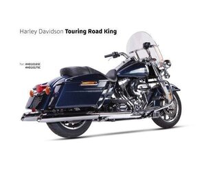 【送料800円】IRONHEAD HARLEY-DAVIDSON TOURING ROAD KING(ツーリング ロードキング)06-16 HC2-1C 2本出 スリップオン マフラー