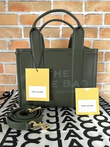 MARC JACOBS マークジェイコブス レザー ミニ トートバッグ ショルダーバッグ 365 bronze green