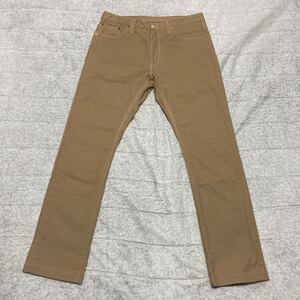 1D【美品】SHIPS シップス ベージュ パンツ ストレッチ 31 STRAIGHT ストレート 60060-JDS 格安 