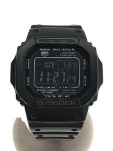 CASIO◆クォーツ腕時計・G-SHOCK/デジタル/ラバー/BLK/BLK//