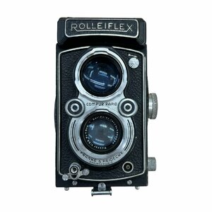 【中古品】 ROLLEIFLEX ローライフレックス compur-rapid フィルムカメラ レンズ: Tessar 1:3.5 F=7.5cm 二眼レフカメラ hiL1278RO