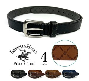 全4色　BEVERLY HILLS POLO CLUB ビバリーヒルズポロクラブ ステッチデザインレザーベルトおしゃれ 誕生日 記念 プレゼント ギフト送料無料