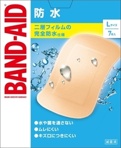 【まとめ買う-HRM19973011-2】バンドエイド　防水　Ｌサイズ　７枚 【 ジョンソン・エンド・ジョンソン 】 【 絆創膏 】×6個セット