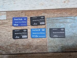 ★送料無料★SanDisk Memory Stick PRO Duo MAGIC GATE SONY mark2 メモリースティック プロ デュオ 5枚セット 8GB等