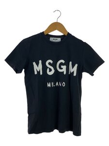 MSGM◆Tシャツ/XS/コットン/BLK/2841MDM60