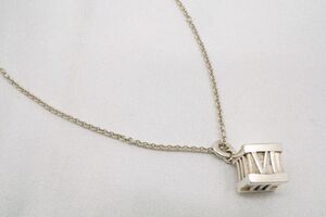 ティファニー アトラス ネックレス スクエア SV925 銀 シルバー TIFFANY&Co. アクセサリー 0898j