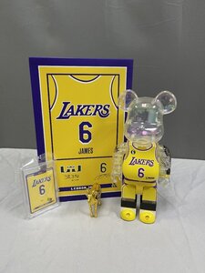 BE@RBRICK ベアブリック NBA Lakers LeBron James レイカーズ レブロン・ジェームズ 400％ TN 1