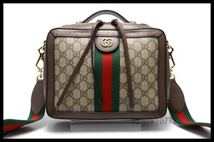 近年モデル希少美中古■GUCCI オフィディアGG GGスプリーム レザー 2way ハンドバッグ グッチ■1212nh1473-10M