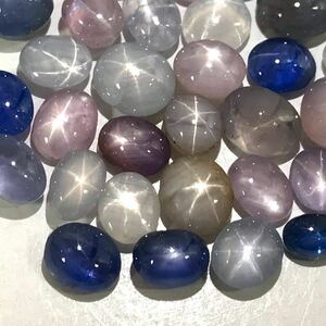 (天然スターサファイアおまとめ21ct)u ルース 裸石 star sapphire jewelry コランダム 宝石 ジュエリー i