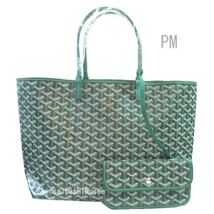 ≪ 新品 ≫ GOYARD ゴヤールサンルイ PM グリーン ≪ Brand New ≫ Genuine Goyard Saint-Louis PM Green Shopper Ribbon Wrapping