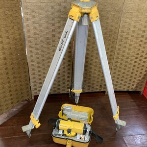 f001 YO TOPCON トプコン AT-B オートレベル 測量機 三脚セット 動作品