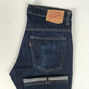 【旧】DENIME ドゥニーム ORIZZONTI オリゾンティ SHINS シンズ 517 日本製 デニム ジーンズ ブーツカット ジップフライ 赤タブ 紙パッチ