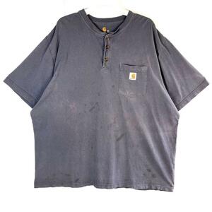 Carhartt カーハート ヘンリーネックTシャツ ワンポイントロゴポケットT