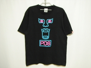 【K252】送無料★良品★PUNKDRUNKERS パンクドランカーズ 半袖Tシャツ XLサイズ ネオン管 あいつ ロゴプリント 大きめ ビッグサイズ ll 2l