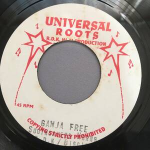 Soothsayers Horns / Ganja Free　[Universal Roots - UR7-006]