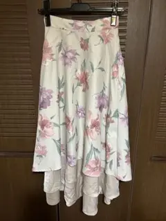 リエンダ　花柄　マーメイド風　ロングスカート  サイズS