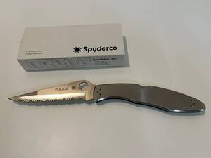 Spyderco スパイダルコ　ポリス SUS 波刃 (難有り)