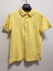 BENETTON ベネトン ポロシャツ 半袖ポロシャツ 黄色 ワンポイント S メンズ /FGKK