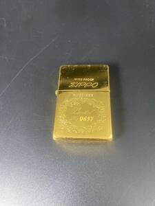 MS-7523 ZIPPO ジッポー 1937レプリカ フラットトップ 限定モデル シリアルナンバー入り 1991年製 ゴールドカラー 着火未確認 