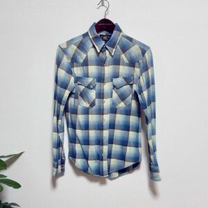 【美品】RRL Plaid Western Shirt XS