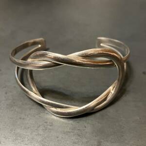 SILVER925 KNOT DESIGN BIG BANGLE/BRACELET /シルバー/ブレスレット/バングル