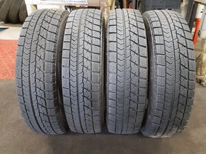 パF4169■155/80R13 79Q　4本価格　BRIDGESTONE BLIZZAK VRX　送料無料 冬 8分山 ヴィッツ カローラ パッソ プラッツ Kei ラピュタ ブーン