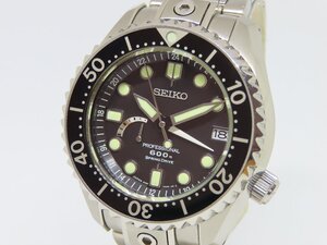 【美品】セイコー SEIKO 5R66-0BC0/SBDB011 プロスペックス マリーンスター スプリングドライブ メンズ腕時計