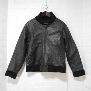 F34 □ Liugoo Leathers □ リューグーレザーズ　ジャケット　黒　中古　サイズＭ