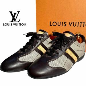 【本物保証】美品◆ルイヴィトン LOUIS VUITTON ◆CO 0096 モノグラム キャンバス レザー シューズ スニーカーサイズ6 25cm相当