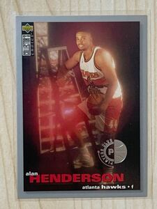 NBA Trading Card Alan Henderson RC Rookie Card Upper Deck 95-96 Player