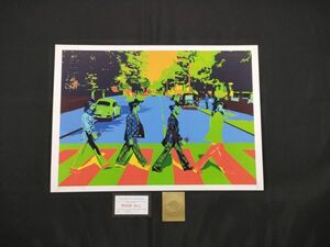 C03 DEATH NYC 世界限定ポスター 現代アート ポップアート ビートルズ Abbey Road アビーロード Andy Warhol スプレー Vuitton