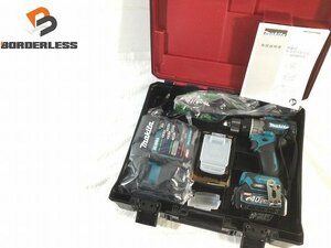 【新品未使用品!1円スタート!送料無料】makita 40Vmax 充電式ドライバドリル DF001GRDX バッテリ2個(40V 2.5Ah) 充電器 ケース付き 89358