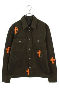 クロムハーツ Chrome Hearts WORK DOG サイズ:M クロスパッチ付きワークドッグ長袖シャツ 中古 SS13