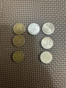 古銭　希少　5円　10円　100円　記念硬貨　穴なし　旧硬貨　国会議事堂　沖縄エキスポ