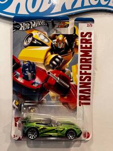 2024 HOT WHEELS GREEN CORVETTE C7.R 2/5 TRANSFORMERS HRV59 海外 即決