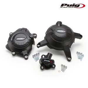 在庫あり Puig 21520N エンジン カバー プロテクター YAMAHA MT-125 (14-23) YZF-R3 (20-21) YZF-R25 (20-21) プーチ FIM承認