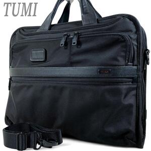 TUMI トゥミ ブリーフケース 2way ブラック A4可 ビジネスバッグ 黒 アルファ2 メンズ 肩掛け 斜め掛け 書類カバン 仕切りバッグ