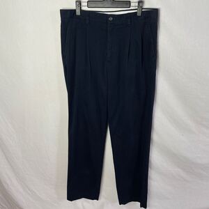 DOCKERS 2タックチノパン　古着　34×34 ネイビー