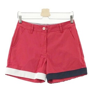 【1円】TOMMY HILFIGER GOLF トミー ヒルフィガーゴルフ ストレッチ ショートパンツ レッド系 M [240001994878] レディース