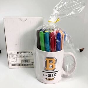 【箱あり】2014年限定商品◆BIC【パーマネントマーキングリップファイン24色 マグカップセット】油性マーカー