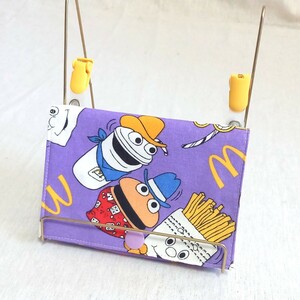 手作り☆移動ポケット☆マクドナルド☆レア☆ポケットティッシュ取り出し口付き