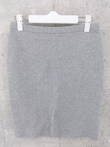 ◇ ●美品● UNITED ARROWS ユナイテッドアローズ バックジップ 膝丈 タイト スカート 38 グレー *