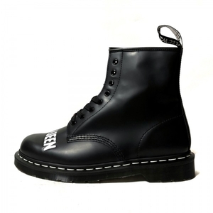 ドクターマーチン Dr.Martens ショートブーツ EU 45 - レザー 黒×白×レッド メンズ 60周年記念 美品 靴