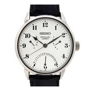 1円スタート！ セイコー プレザージュ デイデイト 琺瑯 SARD007 自動巻き ステンレススティール メンズ SEIKO 中古 【時計】